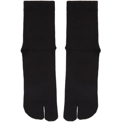 Maison Margiela 黑色 Tabi 中筒袜 In Black