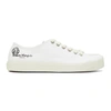 Maison Margiela Tabi Low-top Cotton-canvas Sneakers In T1003 White