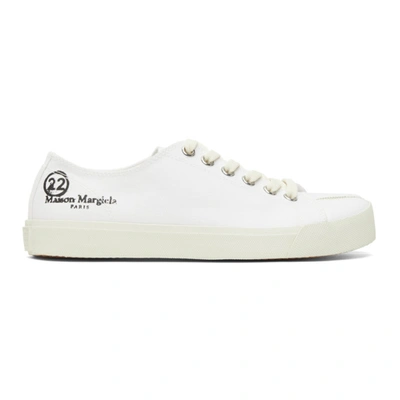 Maison Margiela White Canvas Tabi Trainers