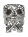 OFF-WHITE SILVER-TONE PUNK RING,OMOC020E20MET001