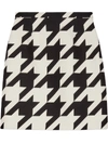 GUCCI HOUNDSTOOTH PRINT MINI SKIRT