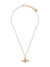 Vivienne Westwood Mini Bas Relief Pendant Necklace In Gold