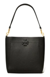 Tory Burch Mcgraw Bucket Bag In Black