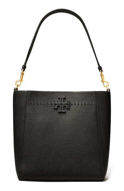 Tory Burch Mcgraw Bucket Bag In Black