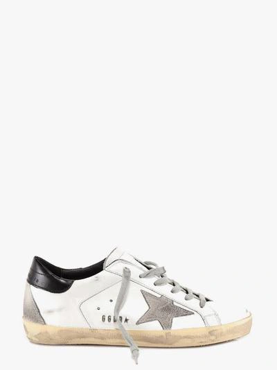Golden Goose Superstar Distressed Leather And Suede Sneakers In White