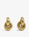 MONIES HAVANA GOLD FOIL-COVERED EBONY EARRINGS,R03639569