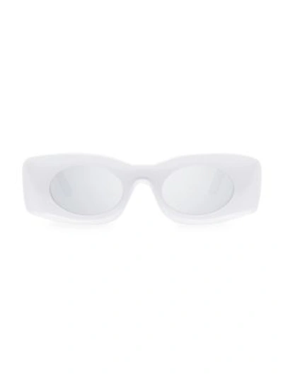 Loewe Paula Ibiza Original 49mm Square Sunglasses In White