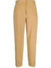Ferragamo Straight-leg Trousers In Neutrals