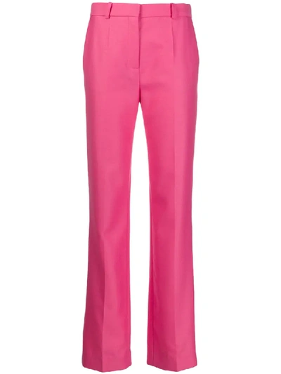 Victoria Victoria Beckham High-waisted Tailored Trousers In Pink