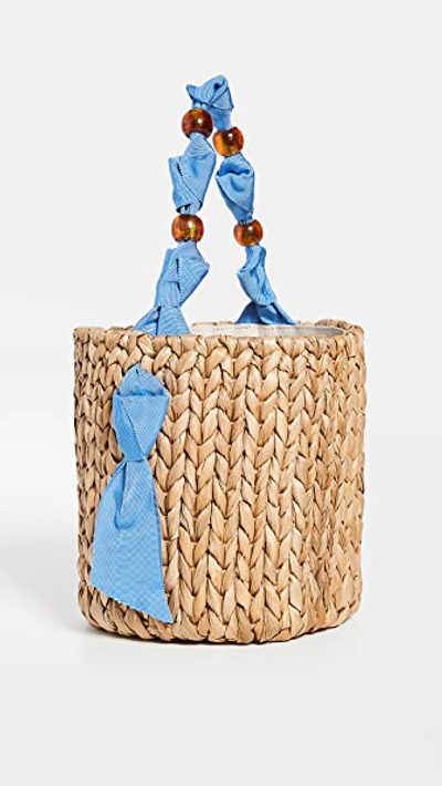 Pamela Munson Petite Isla Bahia Basket Tortoise In Cornflower