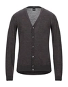 Hugo Boss Cardigans In Dark Brown