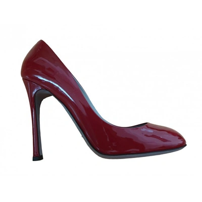 Pre-owned Sergio Rossi Patent Leather Heels In Red