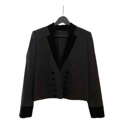 Pre-owned The Kooples Fall Winter 2019 Wool Blazer In Black