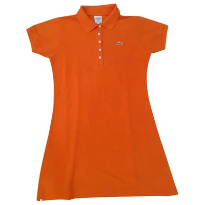 Pre-owned Lacoste Orange Cotton Dress