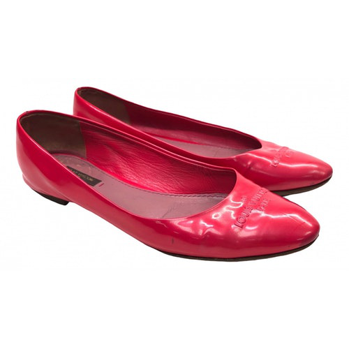 Pre-Owned Louis Vuitton Pink Patent Leather Ballet Flats | ModeSens