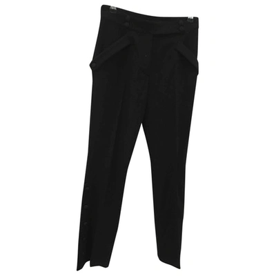 Pre-owned La Perla Wool Trousers In Black