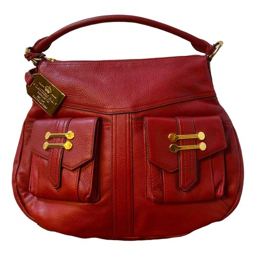 PreOwned Lauren Ralph Lauren Red Leather Handbag ModeSens