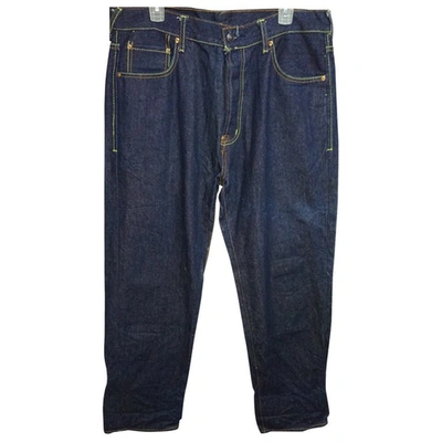 Pre-owned Evisu Black Denim - Jeans Trousers