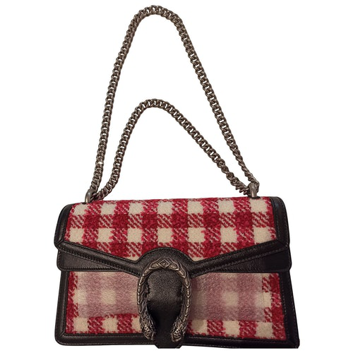 Pre-Owned Gucci Dionysus Red Cotton Handbag | ModeSens
