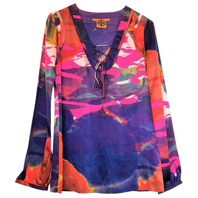 Pre-owned Tory Burch Silk Tunic In Multicolour