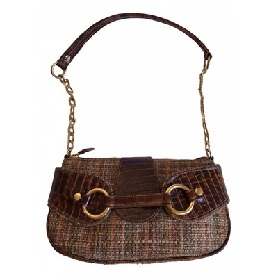 Pre-owned Blumarine Brown Tweed Handbag