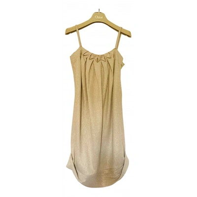 Pre-owned Tsumori Chisato Mini Dress In Metallic