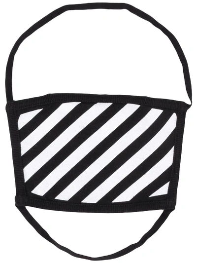 OFF-WHITE DIAG PRINTED FACE MASK,15462147