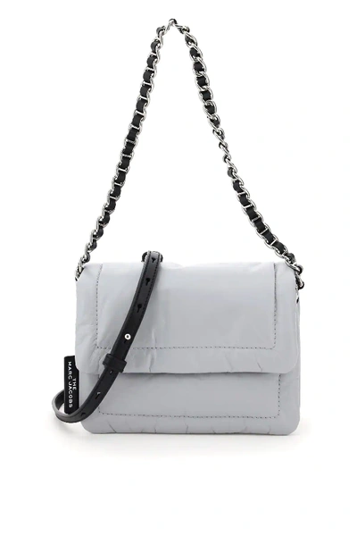 Marc Jacobs Pillow Mini Leather Shoulder Bag In Grey,black
