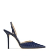 JIMMY CHOO THANDI 100 EMBOSSED PUMPS,15408096