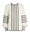 ANDREW GN EMBROIDERED PEASANT BLOUSE,15604270