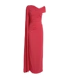 TALBOT RUNHOF ROSEDALE ONE-SHOULDER CAPE GOWN,15604410