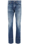 Saint Laurent Slim-fit Washed Denim Jeans In Blue