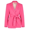 MAGGIE MARILYN HAVE THE FAITH PINK WOOL BLAZER,3260950