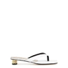 YUUL YIE LALA 25 WHITE LEATHER SANDALS,3224260