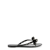 Valentino Garavani Mini Bow Sandals With Platinum-finish Studs In Black