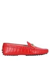 TOD'S TOD'S WOMAN LOAFERS RED SIZE 5.5 SOFT LEATHER,11796580WL 4