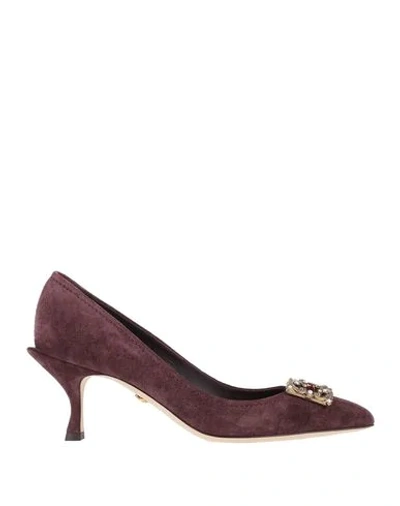 Dolce & Gabbana Pumps In Maroon