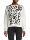 VINTAGE HAVANA LEOPARD RIB-KNIT SWEATSHIRT,0400012735487