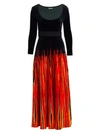 PROENZA SCHOULER Tie-Dye Velvet Maxi Dress