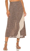 SUBOO TYRA PLEAT PANELLED SKIRT,SUBO-WQ8