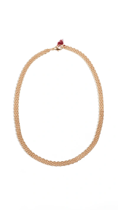 Shashi Axel Necklace In Gold