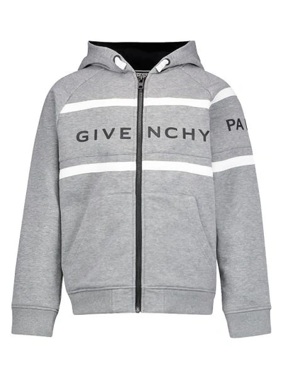 Givenchy Kids Sweat Jacket For Boys In Grey
