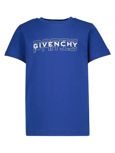 Givenchy Kids T-shirt For Boys In Blue