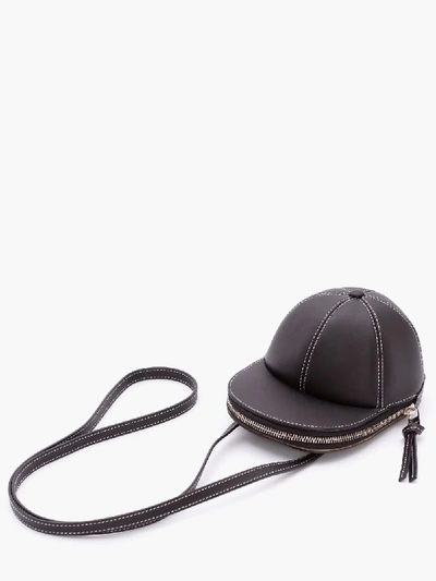 Jw Anderson Medium Cap Bag - Leather Cross Body Bag In 999 Black