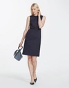 Lafayette 148 Italian Stretch Wool Suzanne Dress In Blue