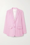 TIBI LINEN-BLEND BLAZER