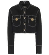 BALMAIN CROPPED DENIM JACKET,P00484272