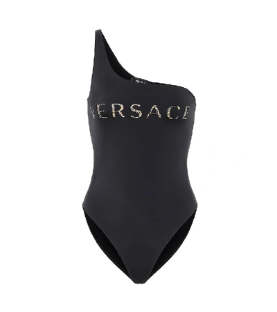 Versace 单肩连体泳衣 In Black