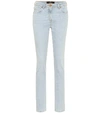 VERSACE HIGH-RISE SLIM-FIT JEANS,P00494448