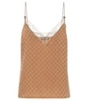 GUCCI GG SILK-CRÊPE CAMISOLE,P00496716